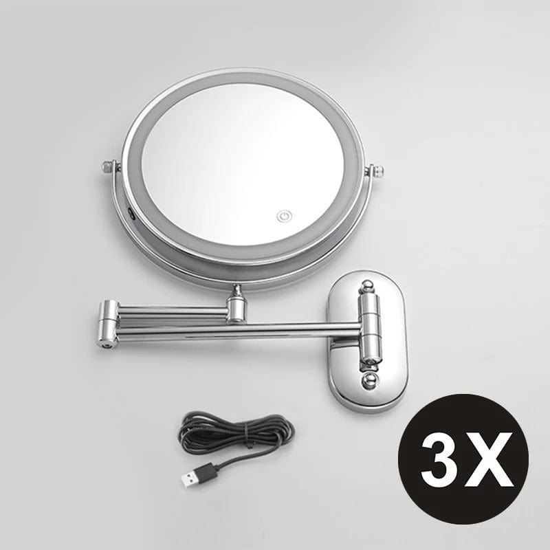 Lighted Makeup Mirror With Rechargeable LED Lighting NALANI