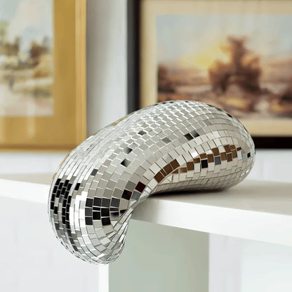 Lunar Disco Melt Decorative Piece for Funky Home Decor Silver NaLani