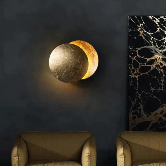 Lunar Eclipse Inspired LED Wall Lamp for Cozy Atmosphere NaLani