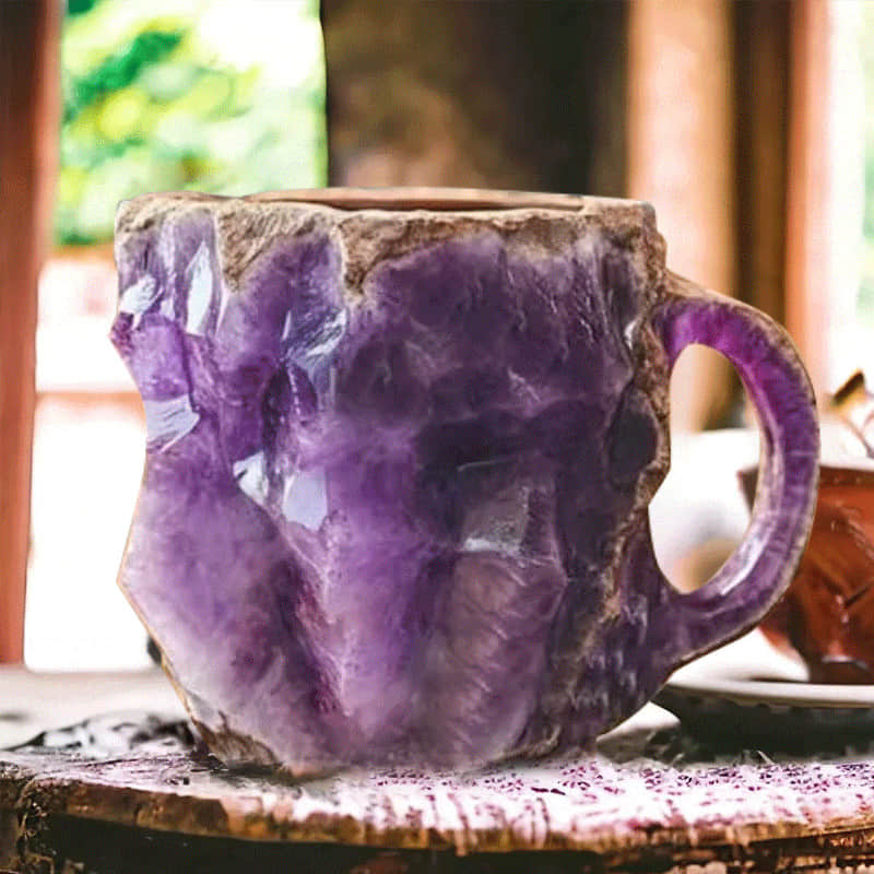 Luxe Gem Mug Decorative Coffee Cup Gift For Home Decor Purple NALANI