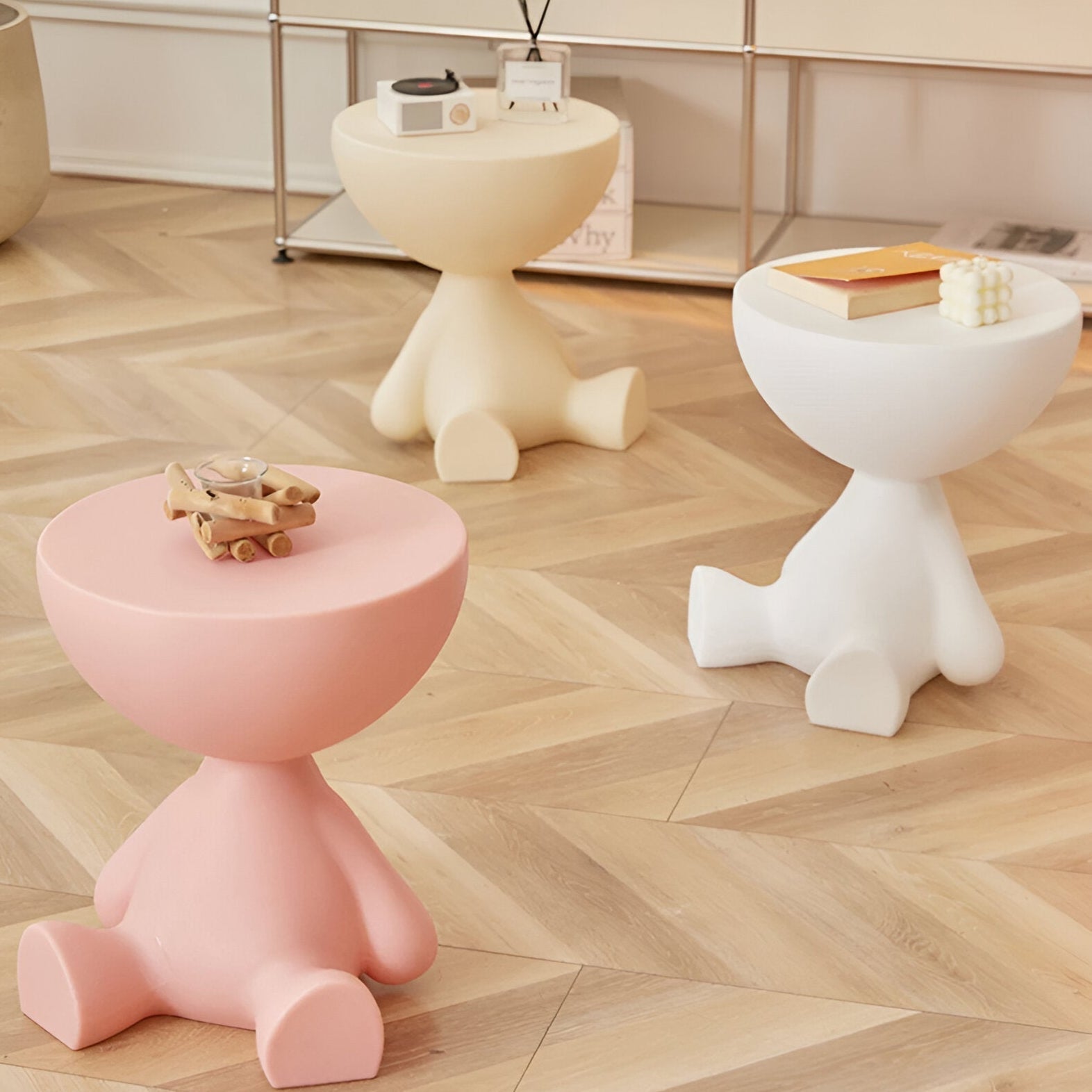 Luxurious Round Coffee Table For Living Room Decor Modern NALANI