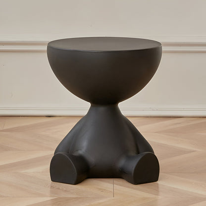 Luxurious Round Coffee Table For Living Room Decor Modern Black NALANI