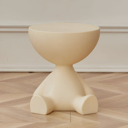 Luxurious Round Coffee Table For Living Room Decor Modern Crème NALANI