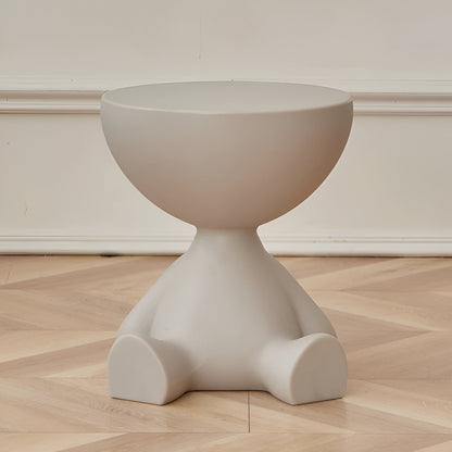 Luxurious Round Coffee Table For Living Room Decor Modern Grey NALANI