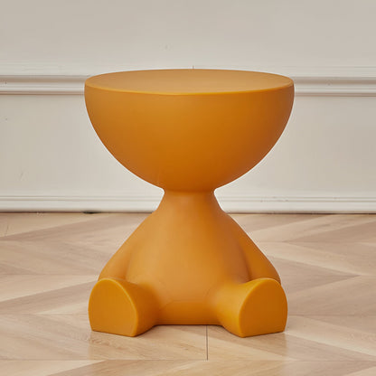 Luxurious Round Coffee Table For Living Room Decor Modern Orange NALANI