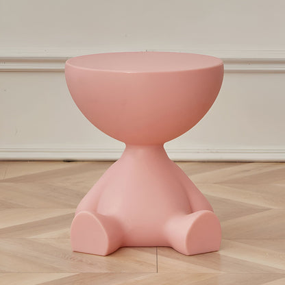 Luxurious Round Coffee Table For Living Room Decor Modern Pink NALANI