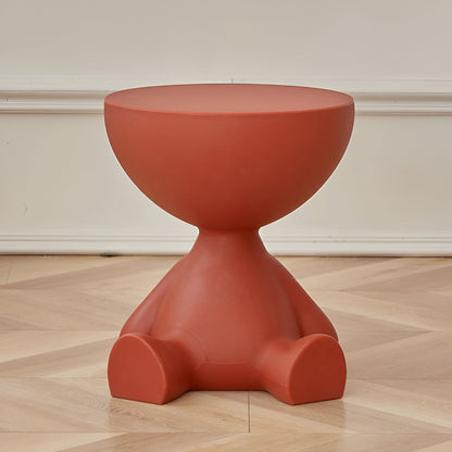 Luxurious Round Coffee Table For Living Room Decor Modern Red NALANI