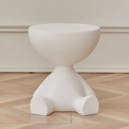 Luxurious Round Coffee Table For Living Room Decor Modern White NALANI