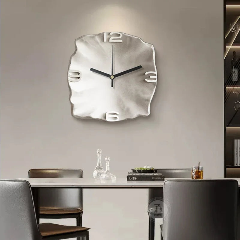 Luxury Wall Clock with Abstract Sandstone Design NaLani