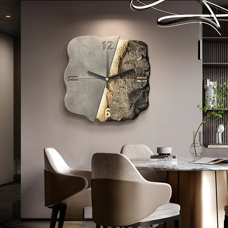 Luxury Wall Clock with Abstract Sandstone Design Forge NaLani