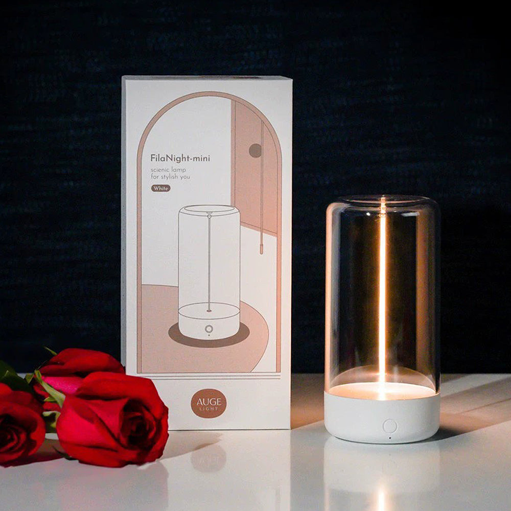Magnetic Compact Design Desk Lamp With Flexible Arm White D 7cm x H 14,5cm NALANI