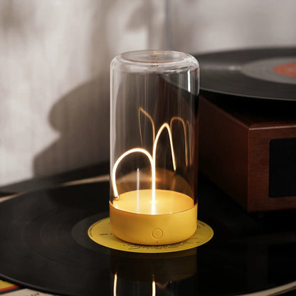 Magnetic Compact Design Desk Lamp With Flexible Arm Yellow D 7cm x H 14,5cm NALANI