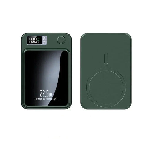 Magnetic Wireless Power Bank 5000mAh 22W Fast Charge Green 5000 mAh NALANI