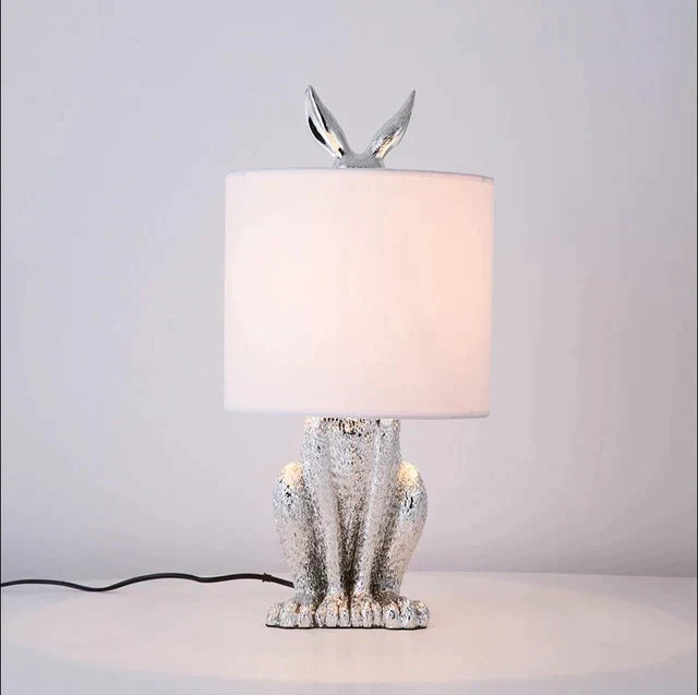 Masked Rabbit Table Lamp For Home Decor And Ambience Silver NALANI