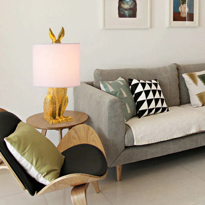 Masked Rabbit Table Lamp For Home Decor And Ambience Gold NALANI