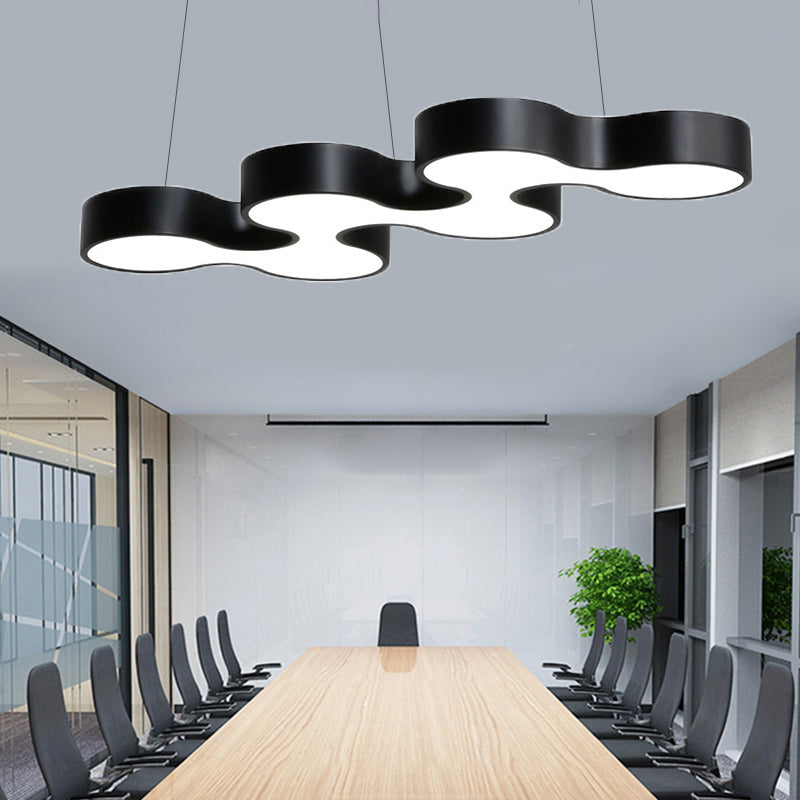 Meandering LED Ceiling Light Modern Metal Office Chandelier NALANI