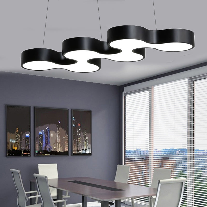 Meandering LED Ceiling Light Modern Metal Office Chandelier NALANI