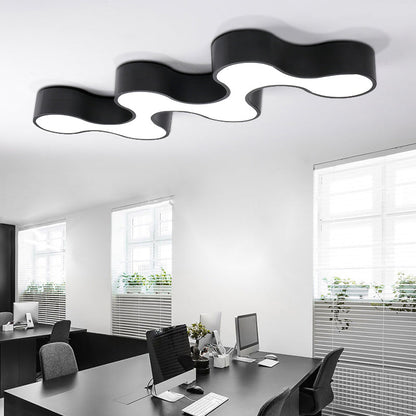 Meandering LED Ceiling Light Modern Metal Office Chandelier NALANI