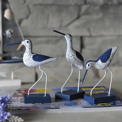 Mediterranean Seabird Figurines Elegant Home Decor Accent Pieces NaLani