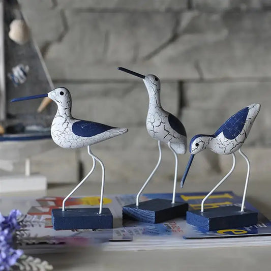 Mediterranean Seabird Figurines Elegant Home Decor Accent Pieces NaLani