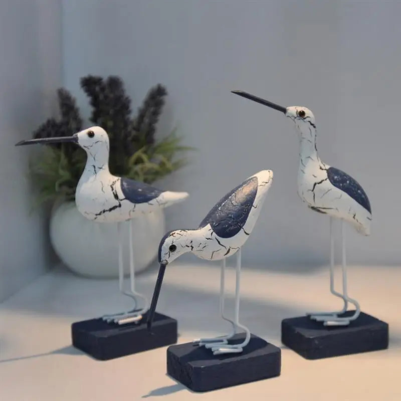 Mediterranean Seabird Figurines Elegant Home Decor Accent Pieces NaLani