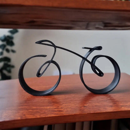 Metal Bicycle Sculpture Wire Frame Minimalist Art Gift NALANI