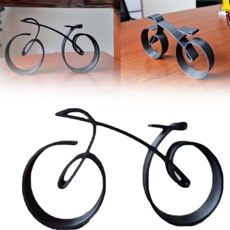 Metal Bicycle Sculpture Wire Frame Minimalist Art Gift NALANI