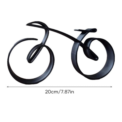 Metal Bicycle Sculpture Wire Frame Minimalist Art Gift NALANI