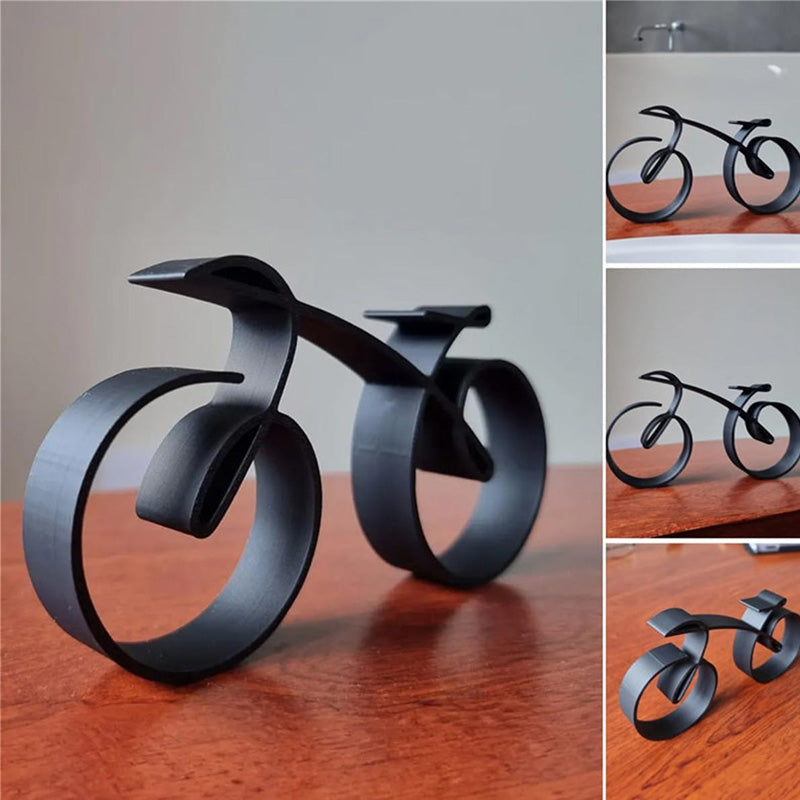 Metal Bicycle Sculpture Wire Frame Minimalist Art Gift NALANI