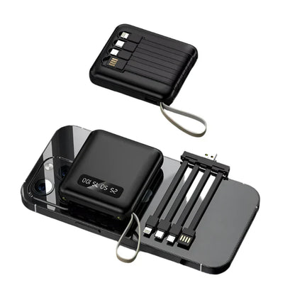 Mini 3000mAh Power Bank With 4 In 1 Cable And Flashlight NALANI