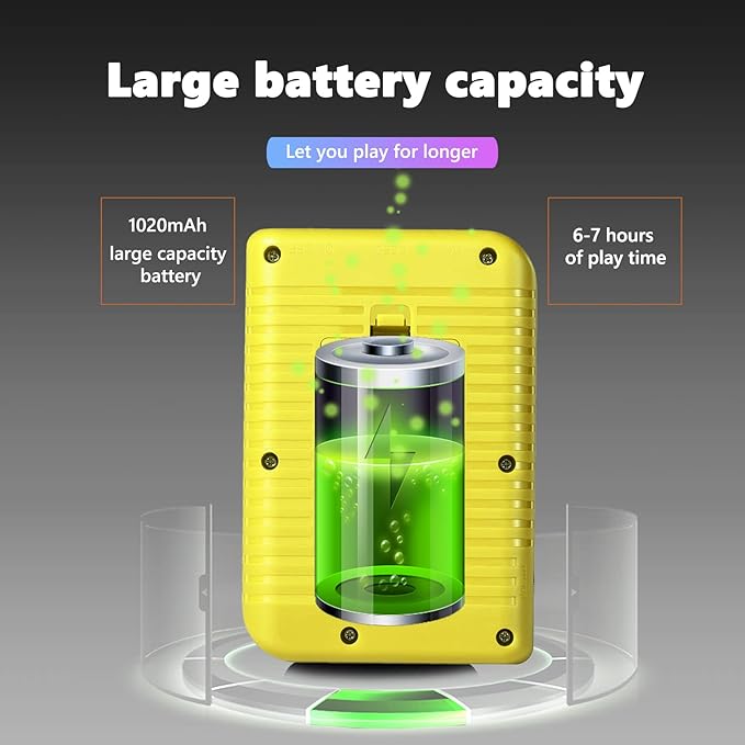 Mini Portable Handheld Game Console Yellow 3.0 Inch Screen NALANI