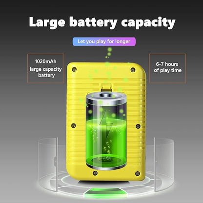Mini Portable Handheld Game Console Yellow 3.0 Inch Screen NALANI