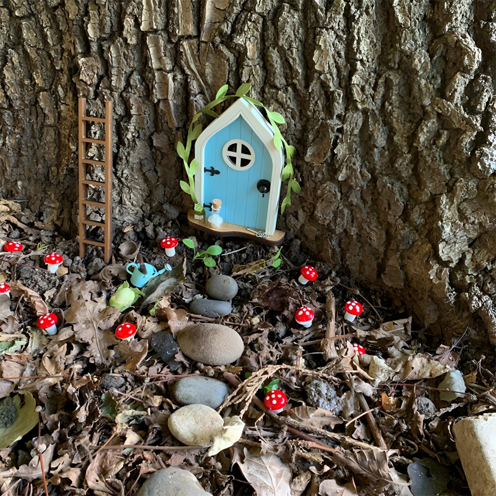 Miniature Enchanted Fairy Door Decor for Garden or Home Decor NALANI