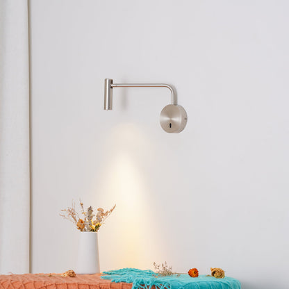 Minimalist Disc LED Wall Sconce With Adjustable Arm NALANI