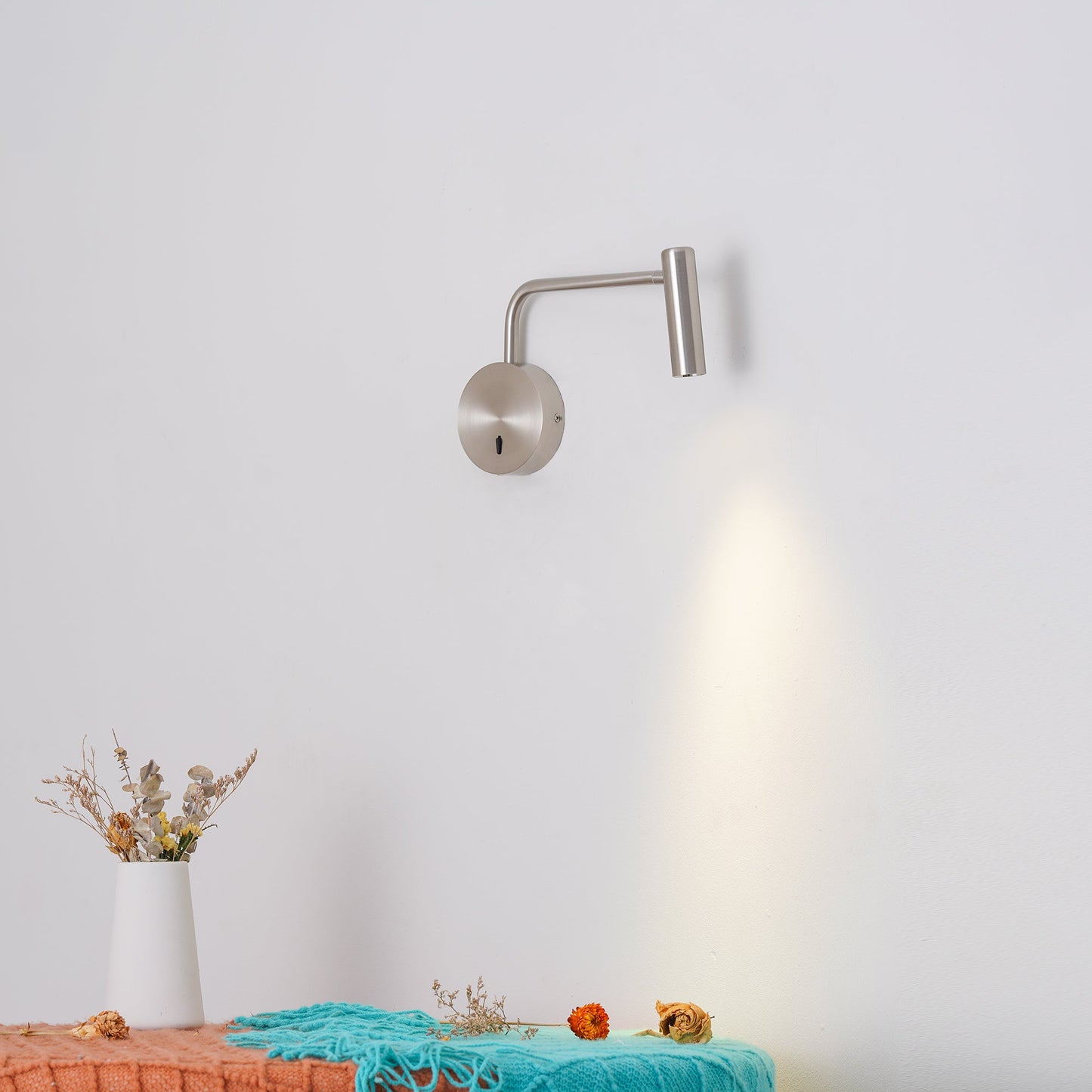 Minimalist Disc LED Wall Sconce With Adjustable Arm NALANI