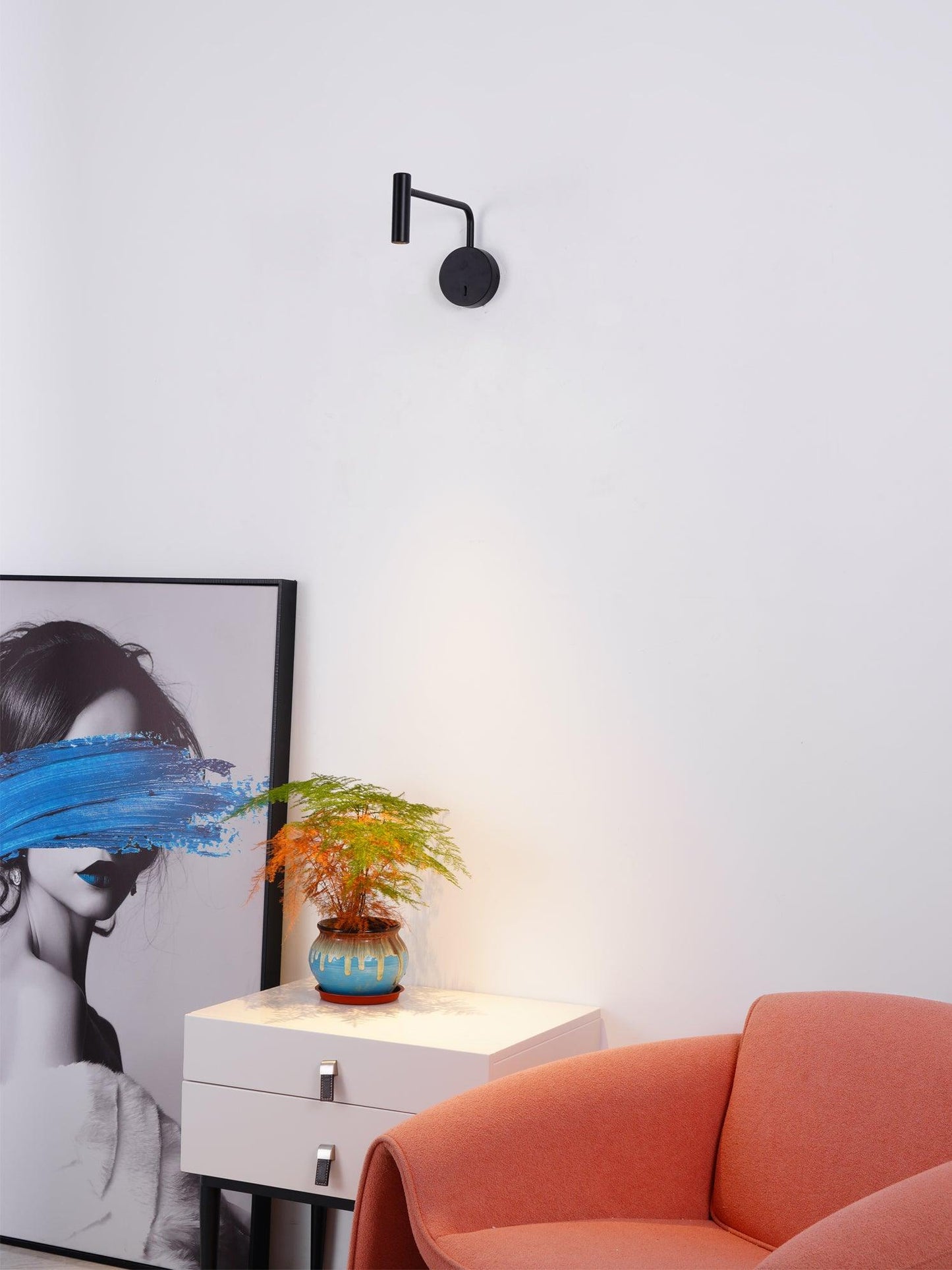 Minimalist Disc LED Wall Sconce With Adjustable Arm NALANI