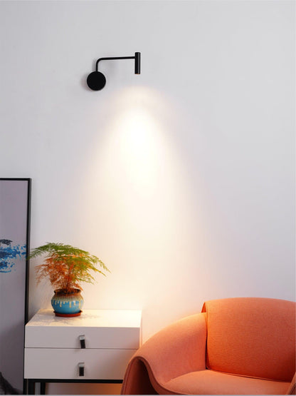 Minimalist Disc LED Wall Sconce With Adjustable Arm NALANI