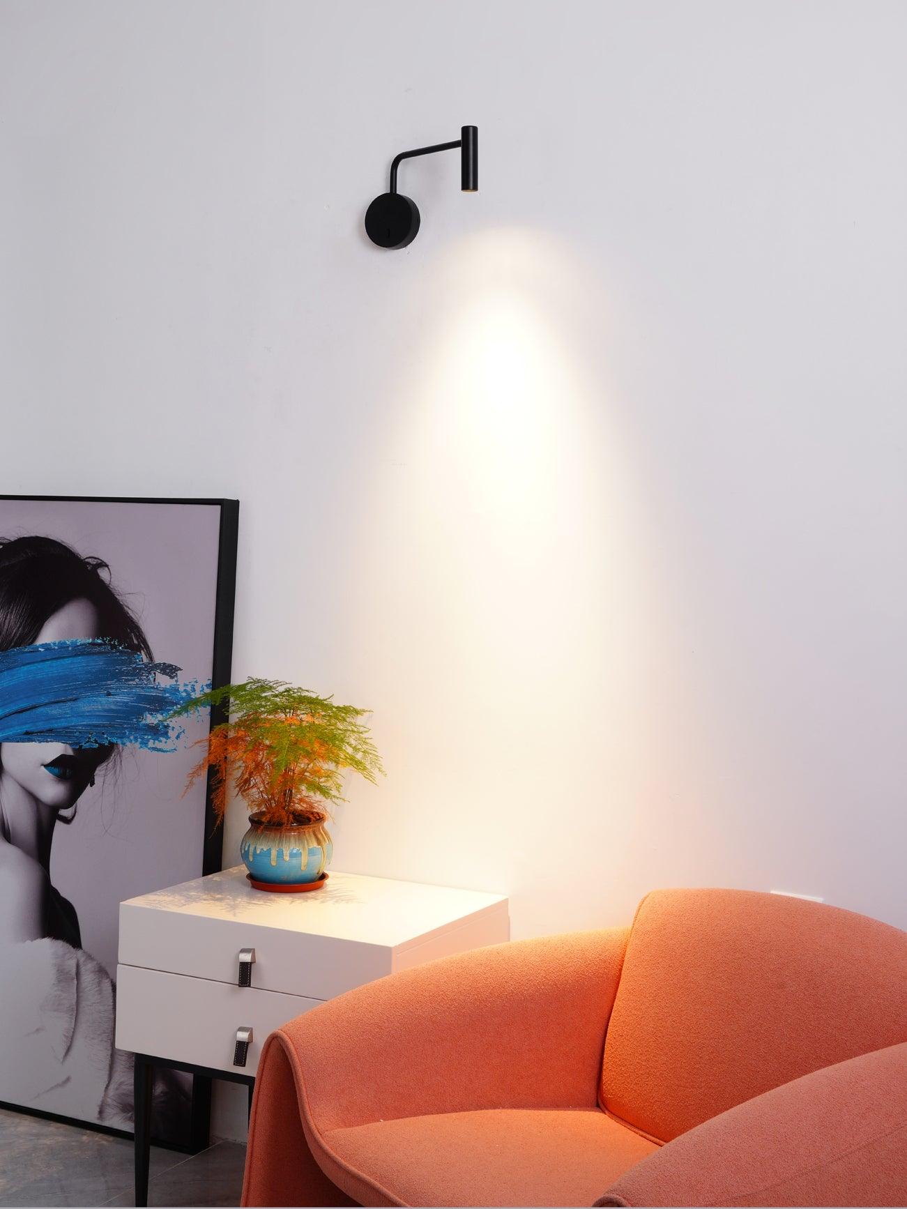 Minimalist Disc LED Wall Sconce With Adjustable Arm NALANI