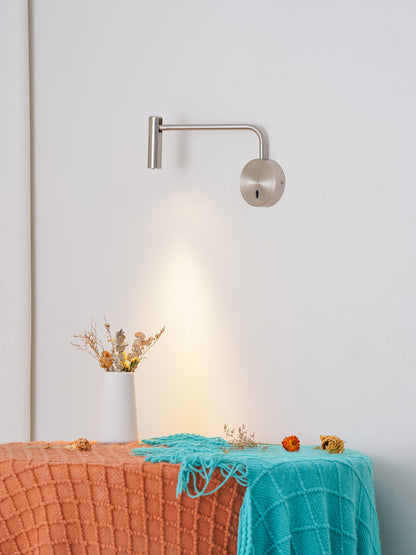 Minimalist Disc LED Wall Sconce With Adjustable Arm NALANI