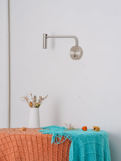 Minimalist Disc LED Wall Sconce With Adjustable Arm NALANI