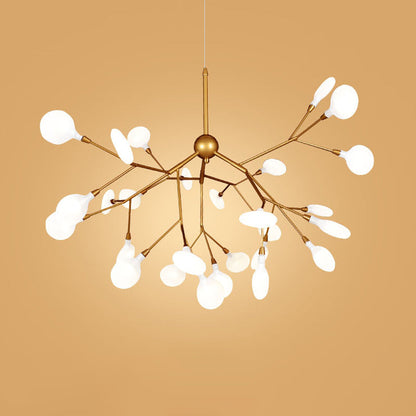 Minimalist LED Chandelier Light Fixture For Retail Store 27 Gold NALANI