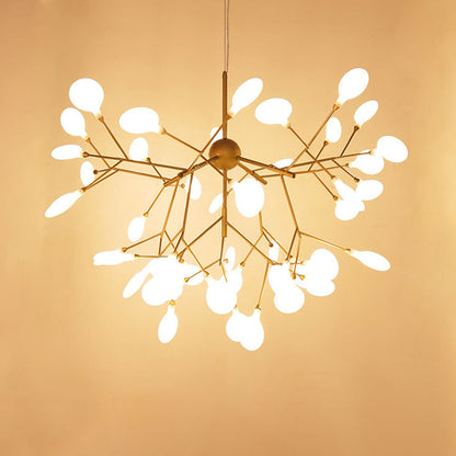 Minimalist LED Chandelier Light Fixture For Retail Store 45 Gold NALANI