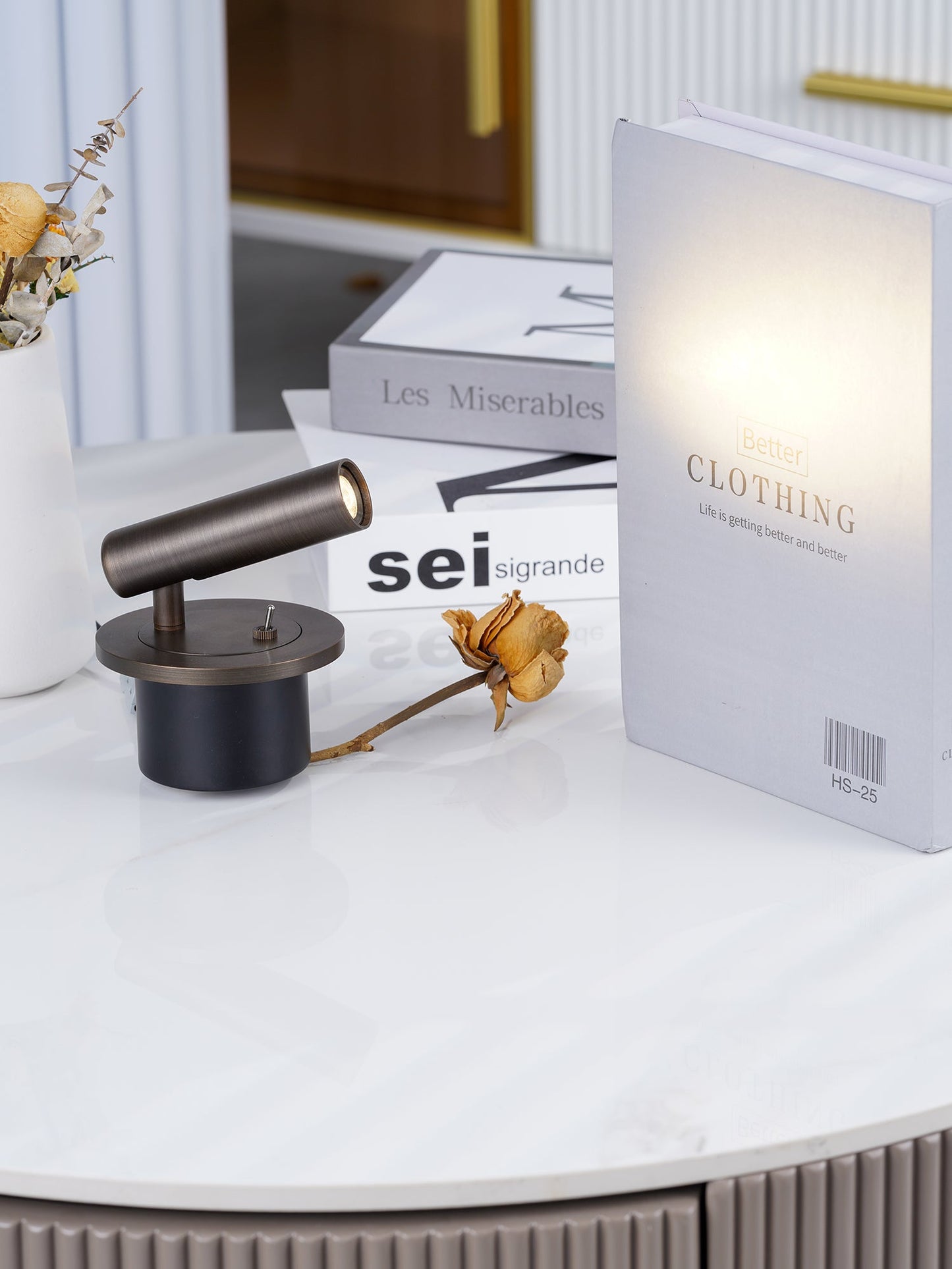 Minimalist LED Reading Wall Lamp With Adjustable Arm NALANI