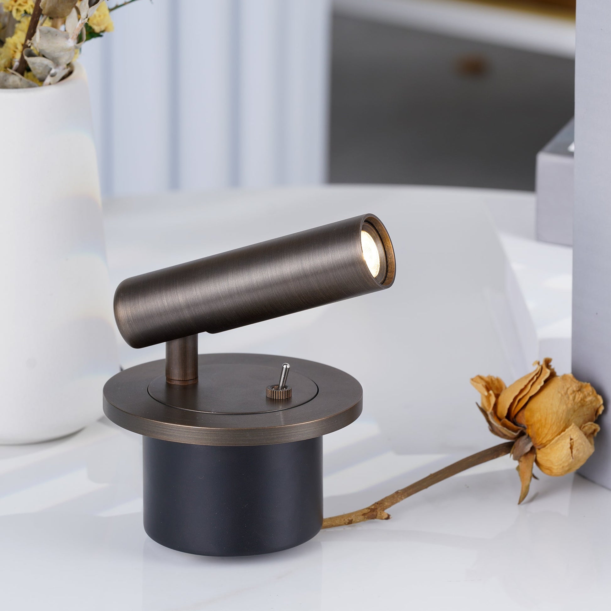 Minimalist LED Reading Wall Lamp With Adjustable Arm NALANI