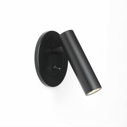 Minimalist LED Reading Wall Lamp With Adjustable Arm ∅ 3.1″ x H 4.3″ Dia 8cm x H 11cm Black Warm Light NALANI