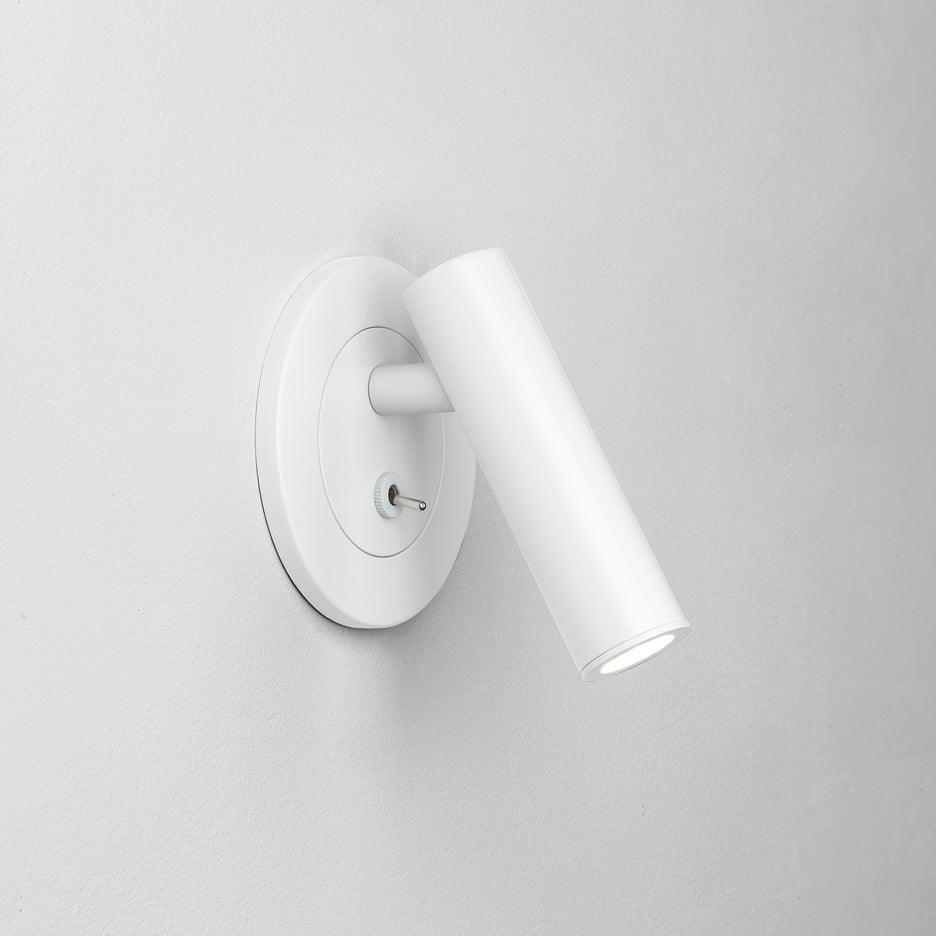 Minimalist LED Reading Wall Lamp With Adjustable Arm ∅ 3.1″ x H 4.3″ Dia 8cm x H 11cm White Warm Light NALANI