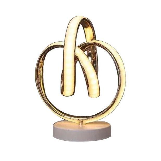 Minimalist LED Table Lamp - Curved Design for Stylish Home Decor Gold NALANI