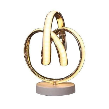 Minimalist LED Table Lamp - Curved Design for Stylish Home Decor Gold NALANI