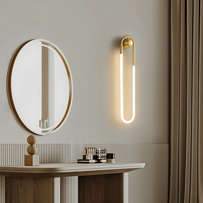 Minimalist Pendant Light in Brushed Brass or Satin Black NALANI