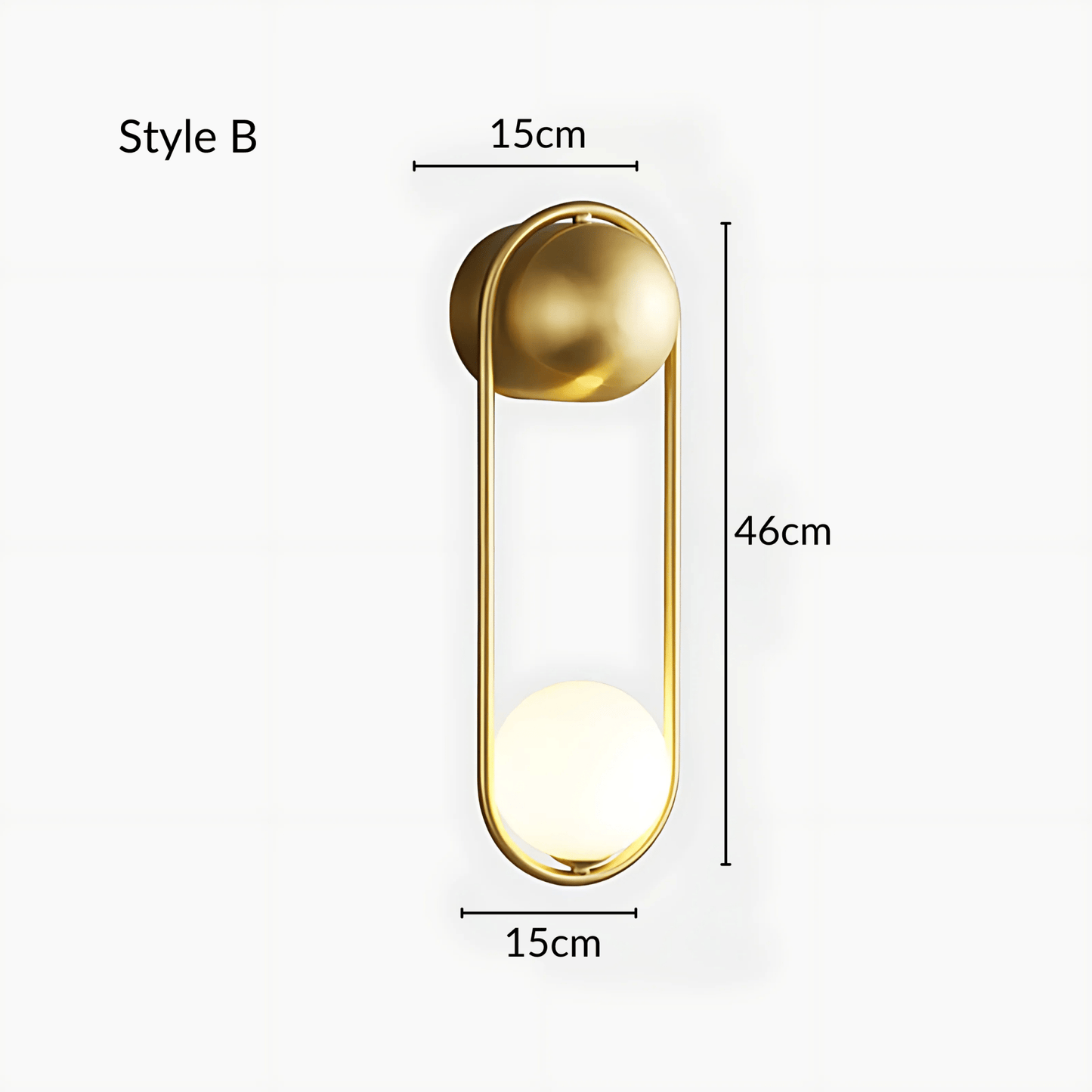 Minimalist Pendant Light in Brushed Brass or Satin Black Brass Style B Warm White (3000K) NALANI